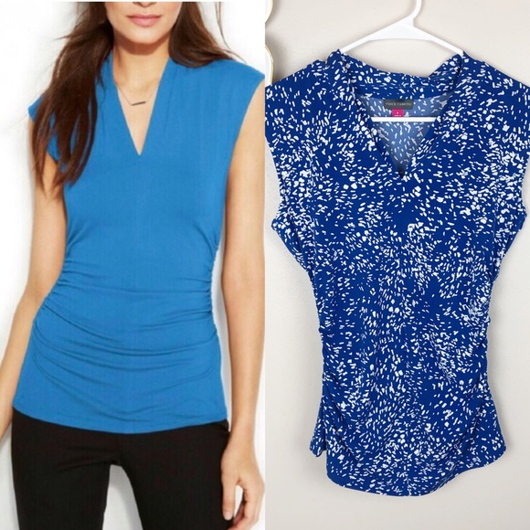 vince camuto side ruched top